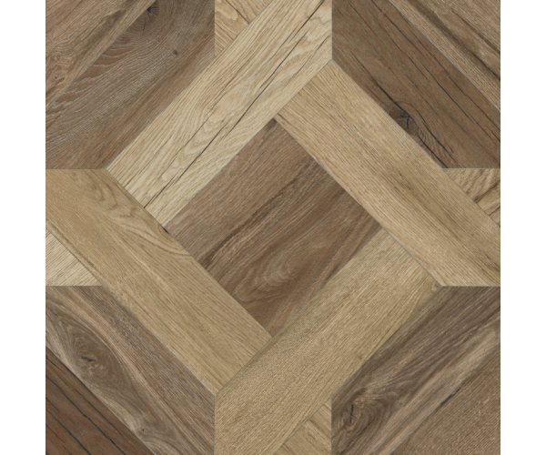 Dlažba jako dřevo Flaviker Nordik Wood Mansion Gold/Brown 60x60 RT - hnědá