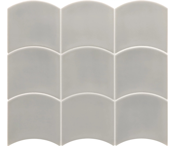 Retro obklad Equipe Wave Grey Owl 12x12 - šedá