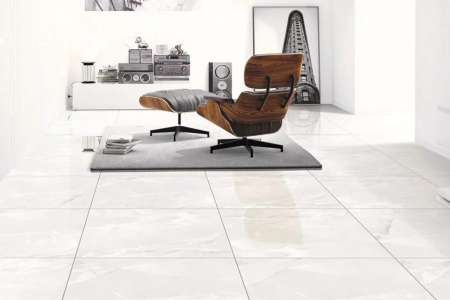 Bílá dlažba jako mramor Deceram I Marmi Onix Grey 80x80