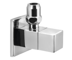 Sapho Rohový Ventil S Matkou, Hranatý, 1/2"x3/8", Chrom