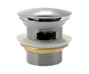 Aqualine Vanová Výpust 6/4", Click-clack, Pro Vany S Integrovaným Přepadem, Chrom