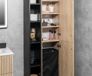 Sapho Espace Skříňka 35x172x32cm, 2x Dvířka, Levá/pravá, Dub Cuneo