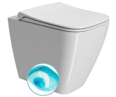 Gsi Nubes Wc Mísa Stojící, Swirlflush, 35x52cm, Spodní/zadní Odpad, Bílá Extraglaze