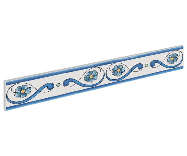 Retro dekor La Fenice Polveri Vietresi 10x60,5 listello vietri