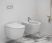 Bidetová stojánková baterie Eleganta - EL 056.00CR Bidetová stojánková baterie 130 mm bez výpusti, chrom X070215