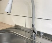 SÁZAVA - Dřezová baterie s flexibilním ramínkem chrom/šedá 1/2" SA006.5/13S SA006.5/13S