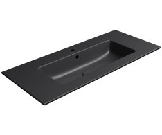 Gsi Pura Keramické Umyvadlo Slim 102x46cm, černá Mat