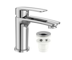Mereo Umyvadlová Stojánková Baterie, Pego, Clic-clac Ch03p, Chrom