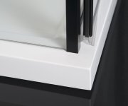 Polysan Zoom Black Obdélníkový Sprchový Kout 1300x900mm L/p Varianta