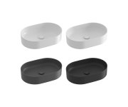 Umyvadlo Ceramic Slim O - Umyvadlo Ceramic Slim O 55, bez otvoru pro baterii, bez přepadu, bílá XJX01155001