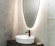 Sapho Elena Zrcadlo S Led Podsvícením 20w, 68x96cm, černá Mat