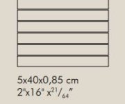 Mozaika Vogue System Interni Ferro 5x40 (30x40) - bílá