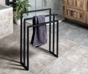 Sapho Ska Stojan Na Ručníky 550x800x200mm, černá Mat