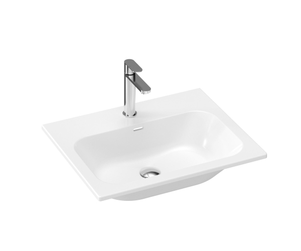 Umyvadlo Chrome Slim, keramické - Umyvadlo Chrome Slim 60 keramické, s otvorem pro bater