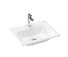 Umyvadlo Chrome Slim, keramické - Umyvadlo Chrome Slim 60 keramické, s otvorem pro bater