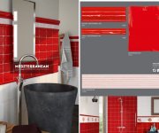 Retro obklad APE Mediterranean Red 15x15 - červená (skladem)