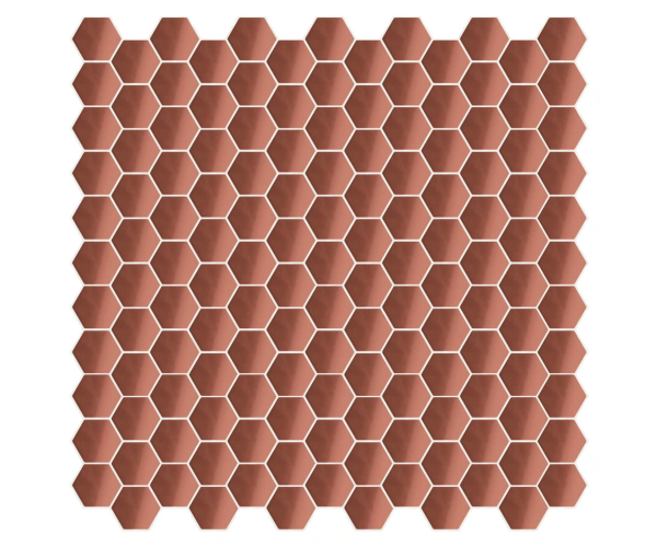 Mozaika Appiani Eden Corallo 30x30 Hexagon Luc. - cihlová