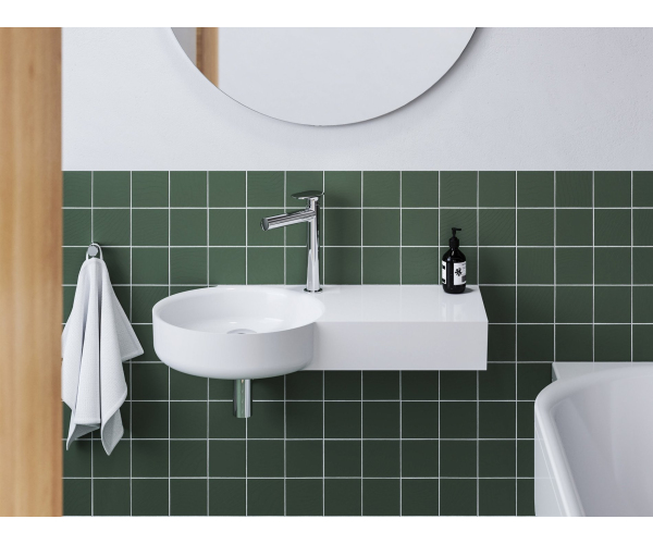 Umyvadlo ARC 83/43 L/P, s otvorem pro baterii, bez přepadu - Umyvadlo ARC 83/43 P, s otvo