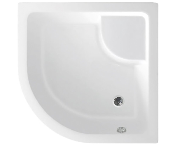 Aqualine Sprchová Vanička Akrylátová, čtvrtkruh 90x90x28cm, Včetně Nožiček, R550