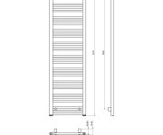 Bruckner Albrecht Otopné Těleso 600x1570mm, Bílá