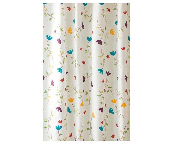 Aqualine Sprchový Závěs 180x200cm, Polyester, Květovaný