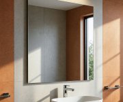 Aqualine Seca Zrcadlo S Broušenou Hranou 60x70cm, Cu Free
