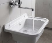 Aqualine 35 Nástěnná Baterie, Rozteč 100mm, Ramínko Ploché 160mm, Chrom