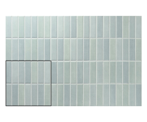 Obklad jako beton APE Acquarella Incision Light Green 20X20 Matt. - zelená