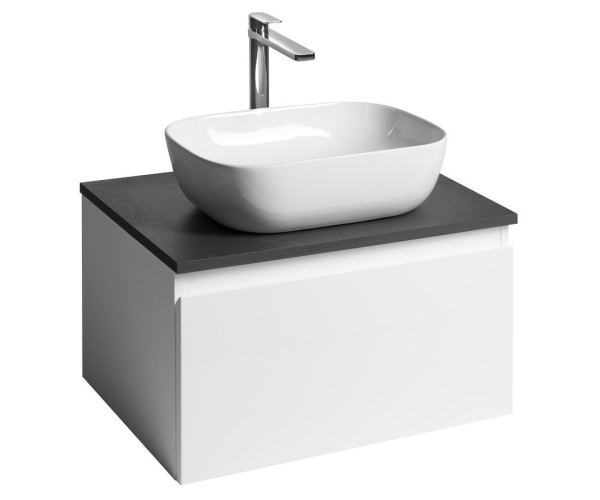 Aqualine Altair Skříňka S Deskou 62,5 Cm, Bílá/antracit Břidlice