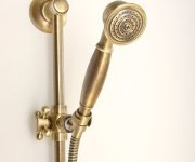 Sapho Antea Sprchová Tyč, Posuvný Držák, Kulatá, 670mm, Bronz