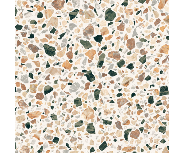 Dlažba jako terrazzo Caesar Civic Multicolor White 30x30 Mat. Rett. - béžová