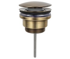 Sapho Umyvadlová Výpust 5/4“, Click-clack, Velká Zátka, 5-65mm, Bronz