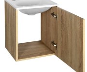 Aqualine Zoja/keramia Fresh Umyvadlová Skříňka 40x50x32cm, Dub Platin