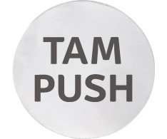 Sapho Cedule Tam/push, ø 75mm, Nerez Mat