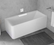 Polysan Cascata R Monolith Obdélníková Vana 180x80x60cm, Kaskáda Bílá