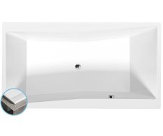 Polysan Quest Slim Obdélníková Vana 180x100x49cm, Bílá