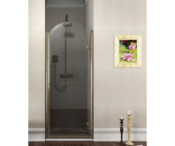 Gelco Antique Sprchové Dveře Otočné, 800mm, Pravé, čiré Sklo, Bronz