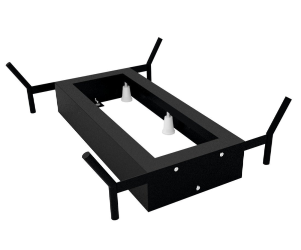 Polysan Reduta Konstrukce Pro Vanu 150x75cm, černá Mat