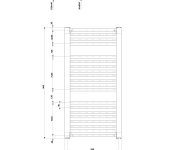 Aqualine Direct Otopné Těleso S Bočním Připojením 600x960mm, černá Mat