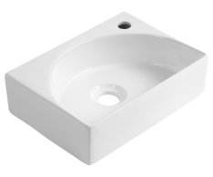 Aqualine Rubic Keramické Umývátko 34x25cm, Bílá
