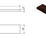 Sapho Cross Police 70x1,9x10cm, Buk