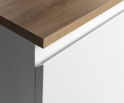 Aqualine Altair Skříňka S Deskou 62,5 Cm, Bílá/dub Emporio