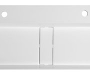 Sapho Cubis Dvojumyvadlo, Litý Mramor, 100x40cm, Bílá