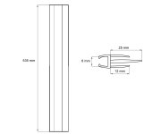 Mereo Stírací Lišta Pro Ck8054xk - Ck8055xk, Délka 53,5 Cm, Sada 2 Ks