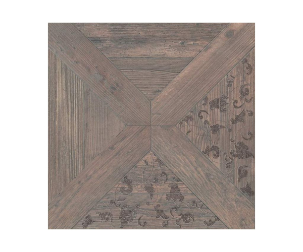Retro dlažba Settecento Vintage Decoro Angolo Larice 47,8x47,8 - hnědá