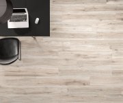Dlažba jako dřevo Sant Agostino Barkwood White RT 20x120 - béžová