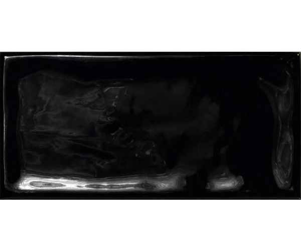Obklad El Barco Alfaro Negro Brillo 7,5x15 Luc. - černá