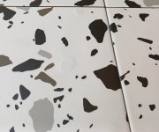 Dlažba jako terrazzo Equipe Ape Trendy Black 20x20 (skladem)