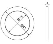 Těsnění Dvoukomponentní 6/4, Do 60°c,(silon-neopren), Balení  10 Ks, Cena Za Balení ALC-A7991