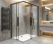 Gelco Luxor Black Obdélníkový Sprchový Kout 1000x800mm L/p Varianta, Rohový Vstup
